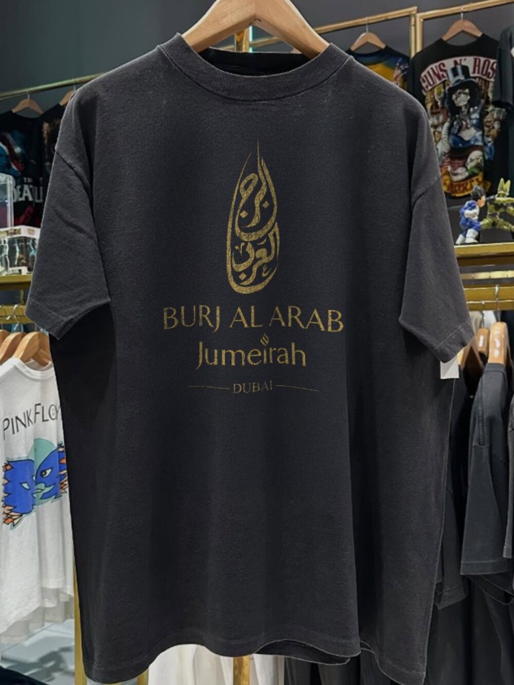 1999 Burj Al Arab Hotel Dubai Rare  Black T-Shirt